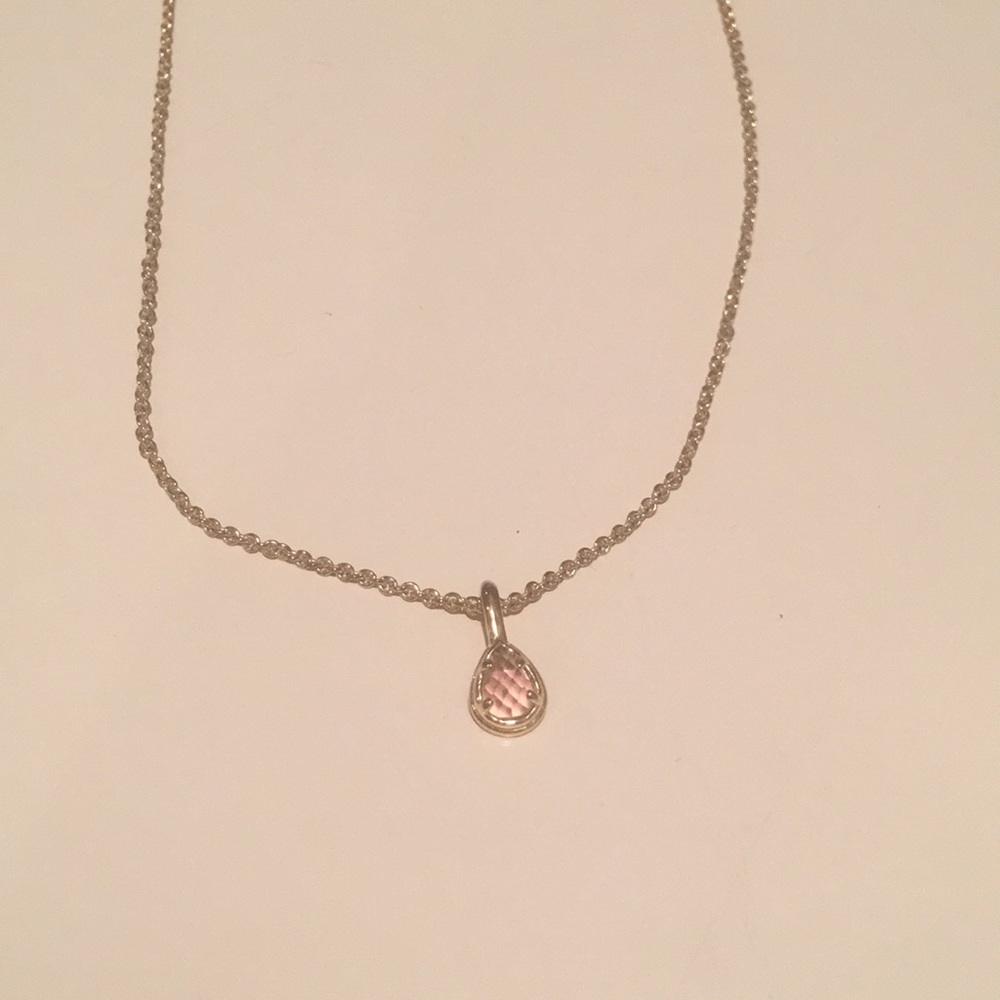 Kendra Scott chain and light purple pendent